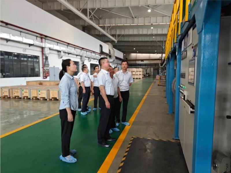 Bí thư Đảng ủy kiêm Chủ tịch Tập đoàn Trung Cương, ông Lý Trọng Dực đến thăm và làm việc tại Công ty Vật liệu Hiếm.